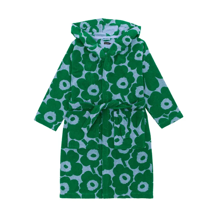 Accappatoio Pieni Unikko XL - Azzurro-verde - Marimekko