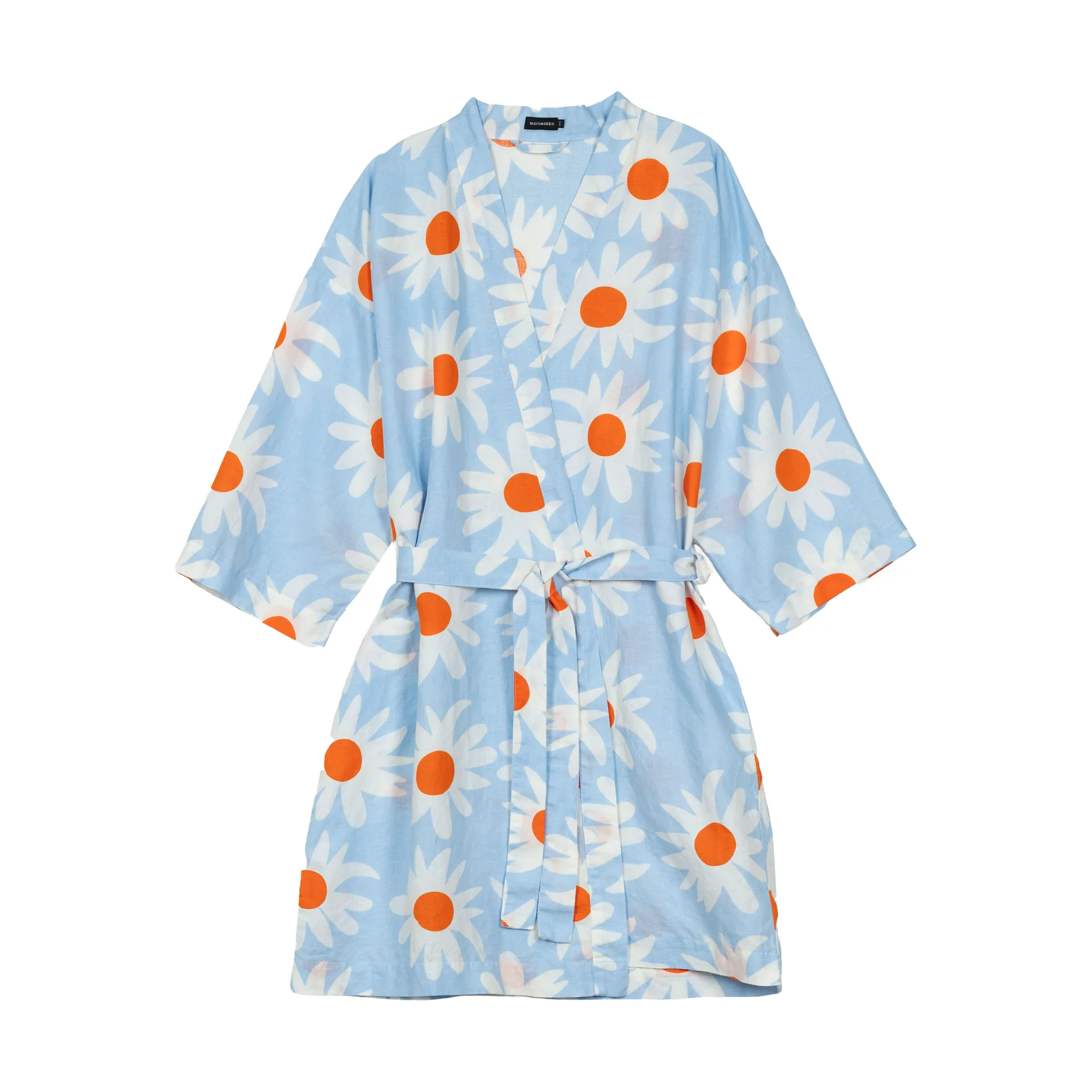 Accappatoio Rakastaa ei rakasta , Arancio-Off-white-Azzurro Marimekko