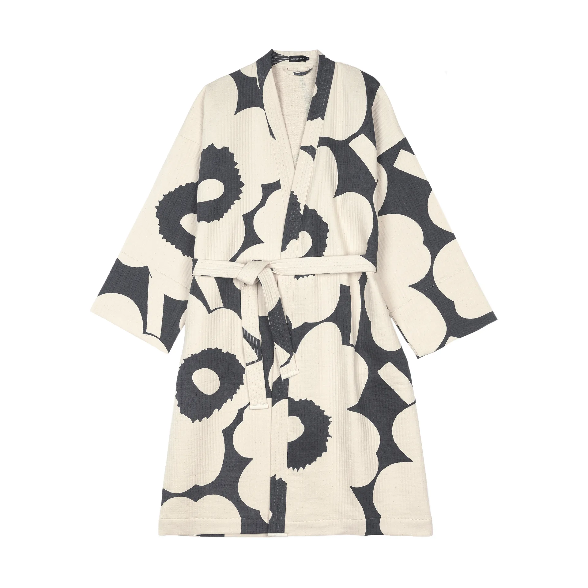 Accappatoio Unikko, Charcoal-off white, S Marimekko