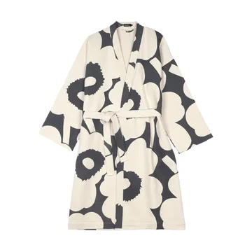 Accappatoio Unikko - Charcoal-off white, S - Marimekko