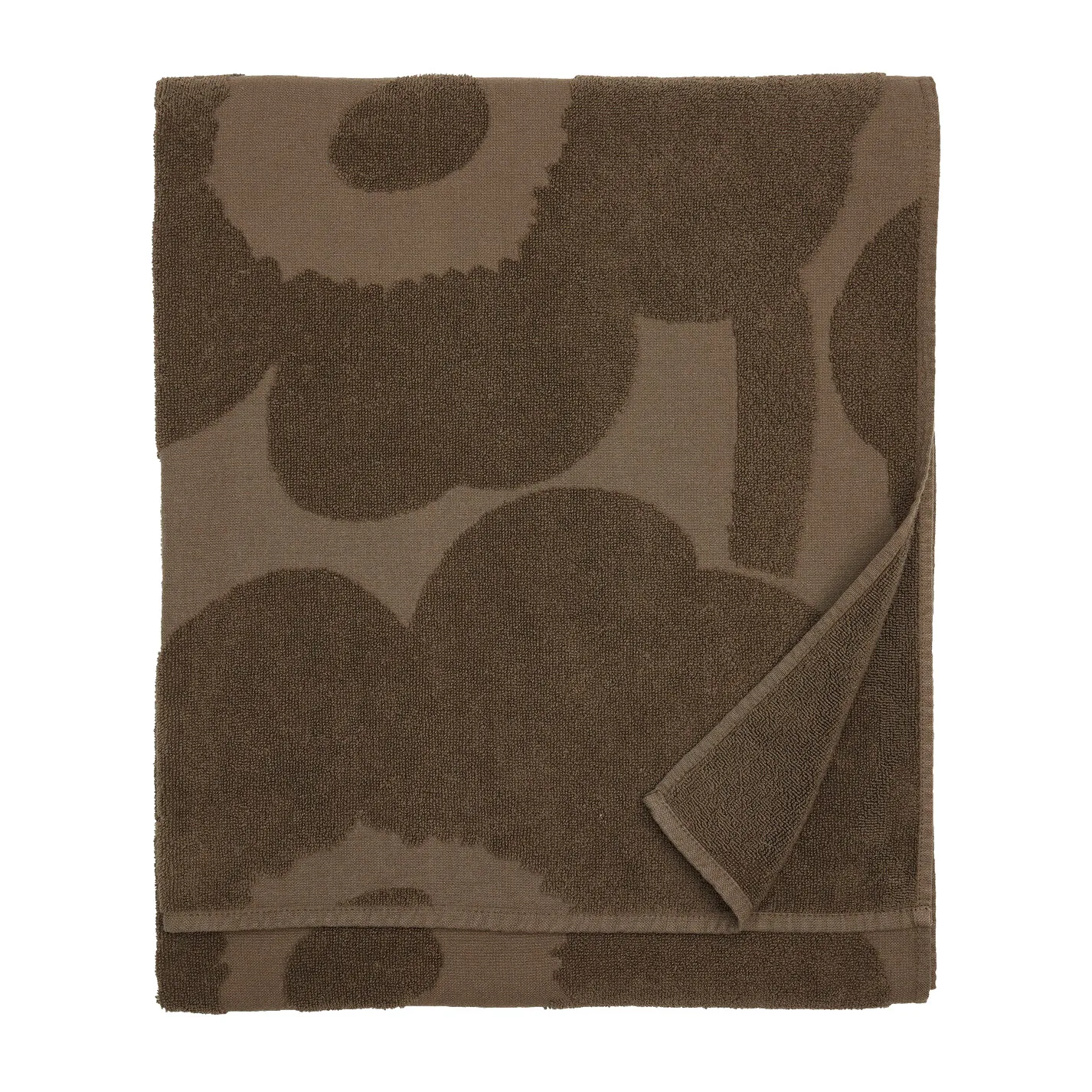 Asciugamano bagno Marimekko Unikko 70x150 cm, dark sand Marimekko