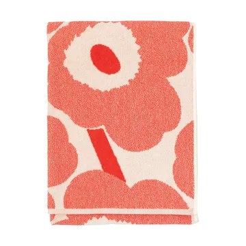 Asciugamano bagno Marimekko Unikko 70x150 cm - Off white-arancione rosso - Marimekko