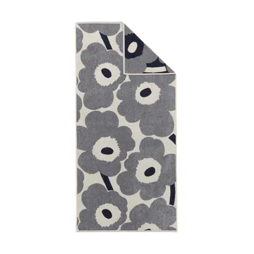 Asciugamano bagno Marimekko Unikko 70x150 cm - Off white-blueberry - Marimekko