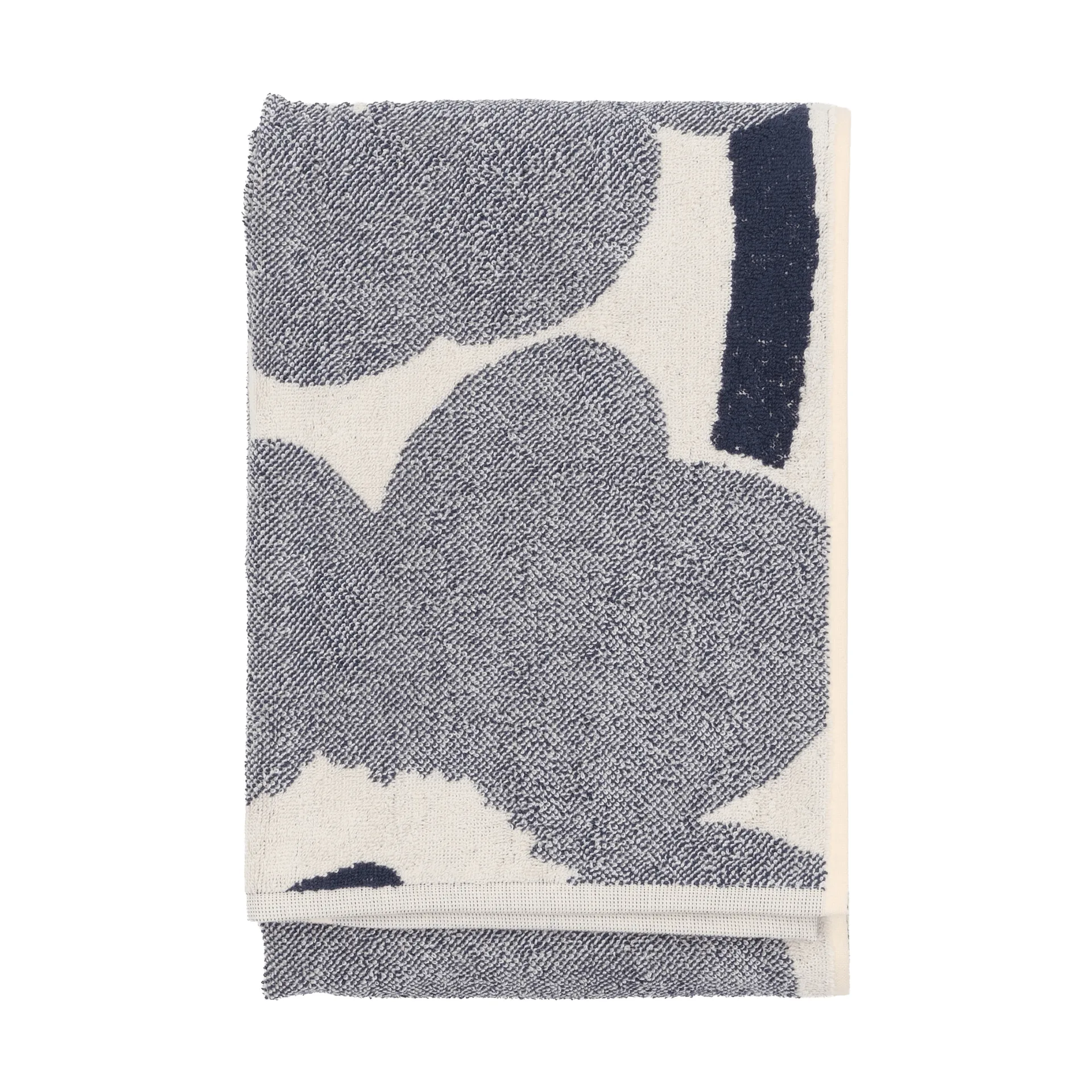 Asciugamano bagno Marimekko Unikko 70x150 cm, Off white-blueberry Marimekko