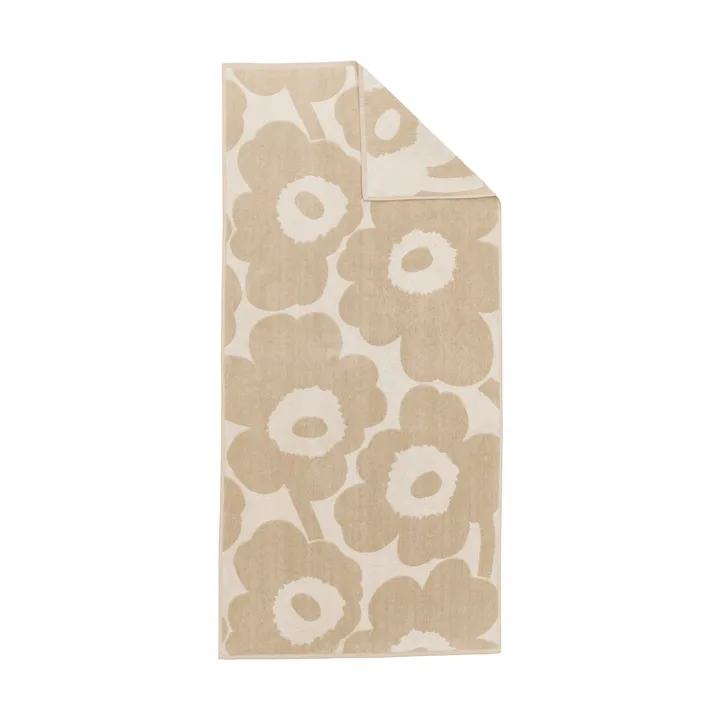 Asciugamano bagno Marimekko Unikko 70x150 cm - Off white-lino - Marimekko