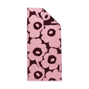 Asciugamano bagno Marimekko Unikko 70x150 cm - Plum-pink - Marimekko
