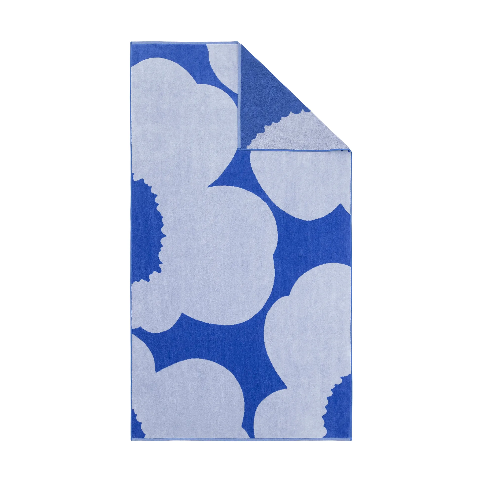 Asciugamano da bagno Iso Unikko, Blue-blue lilac, 100x180 cm Marimekko