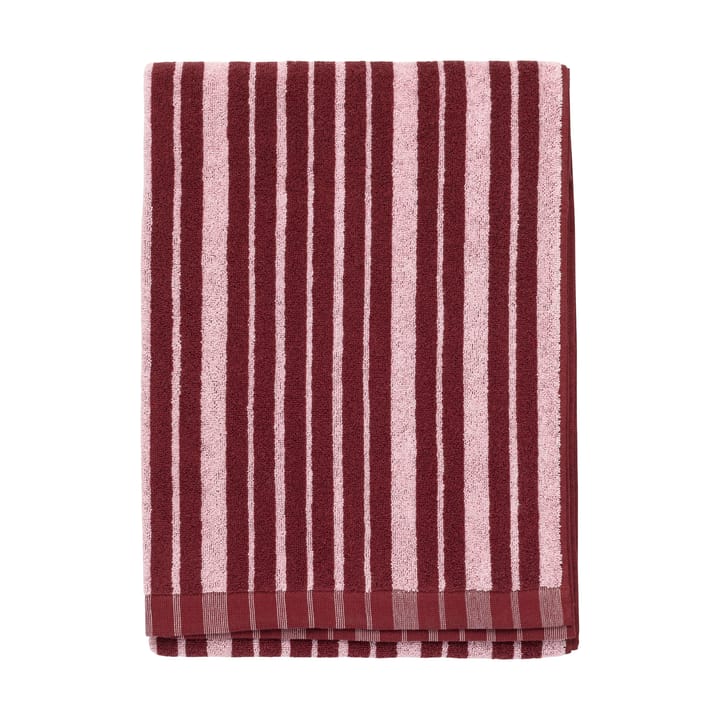 Asciugamano da bagno Raide 70x150 cm - Bordeaux-rosa - Marimekko
