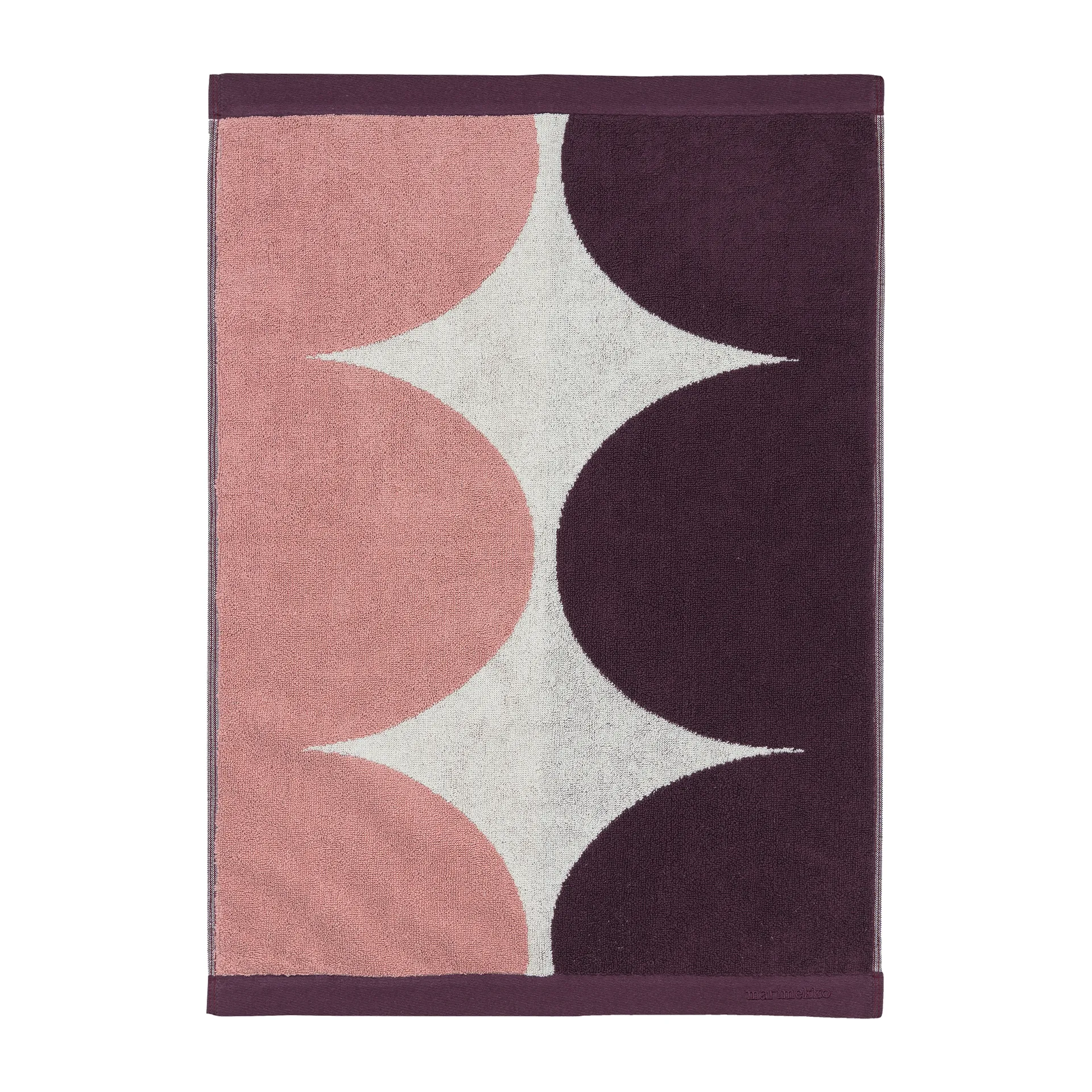 Asciugamano Härkä 70x50 cm, bianco-rosa-rosso Marimekko