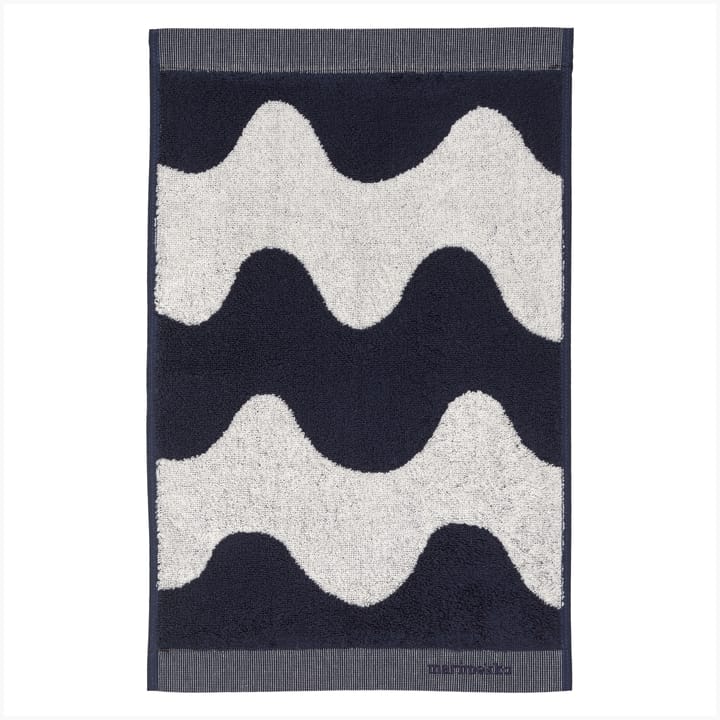 Asciugamano Lokki blu scuro-bianco - 30x50 cm - Marimekko