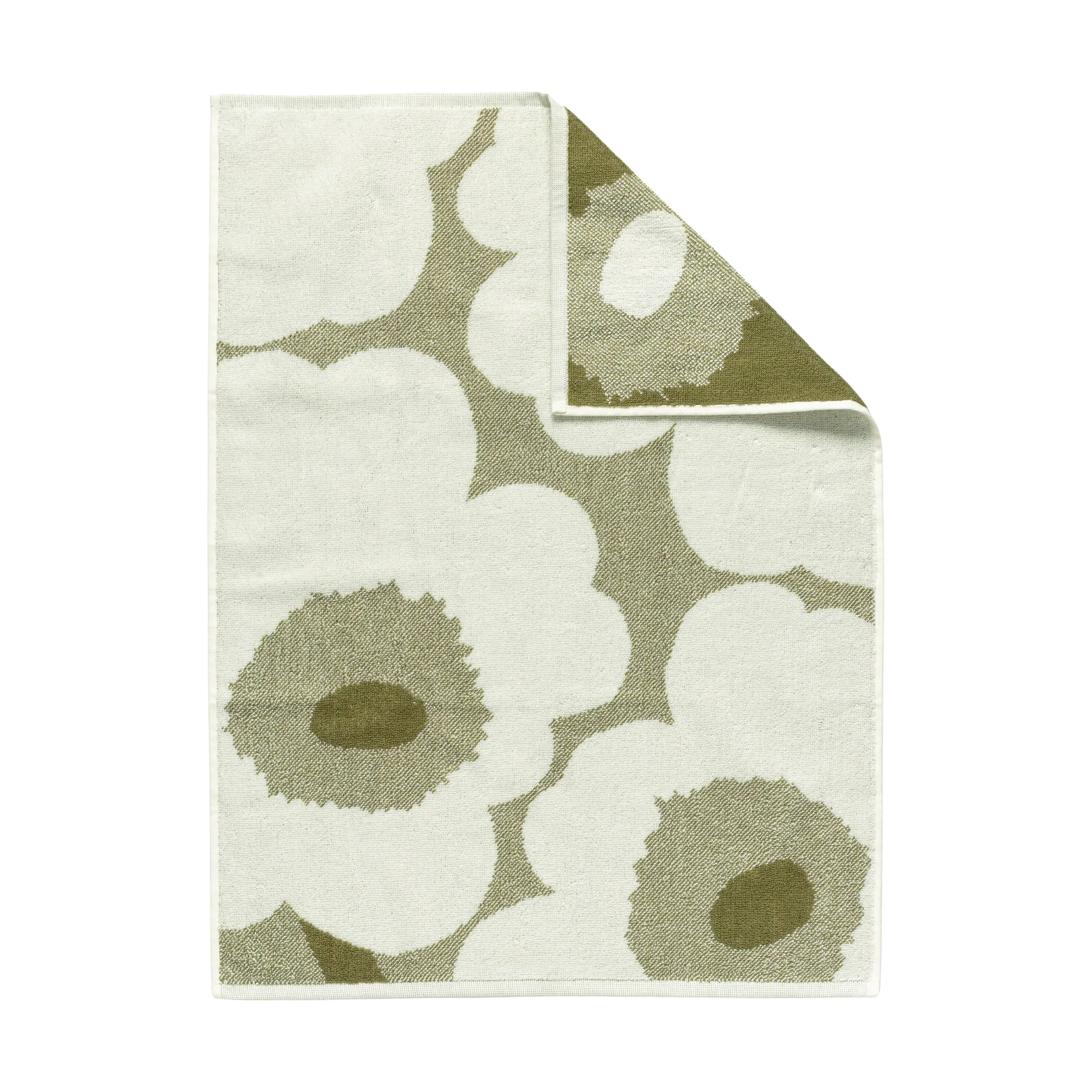 Asciugamano Marimekko Unikko 50x70 cm, Green umber-cream Marimekko