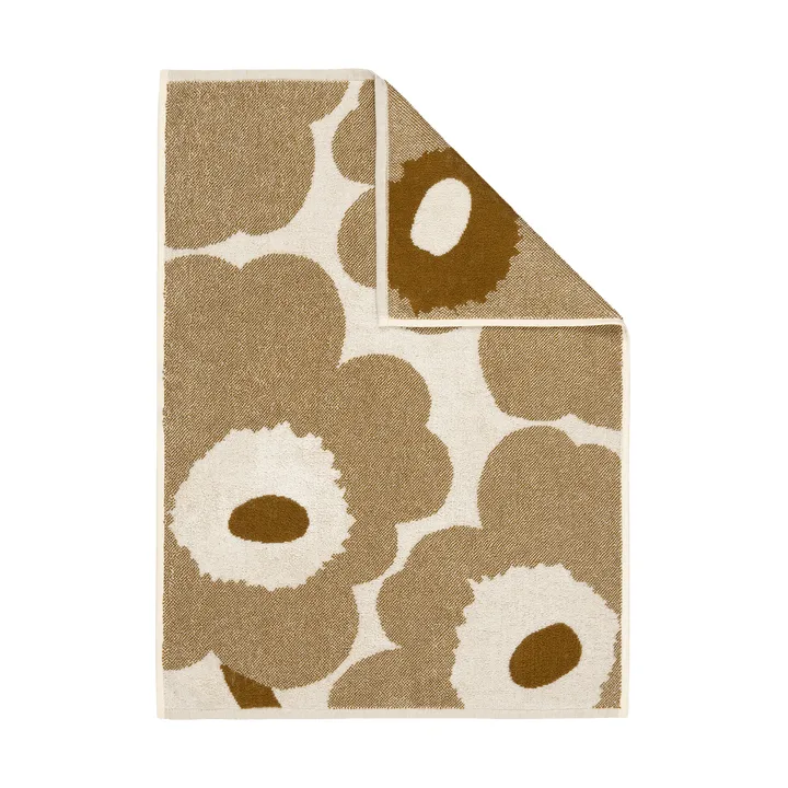 Asciugamano Marimekko Unikko 50x70 cm - Off white-bronzo - Marimekko