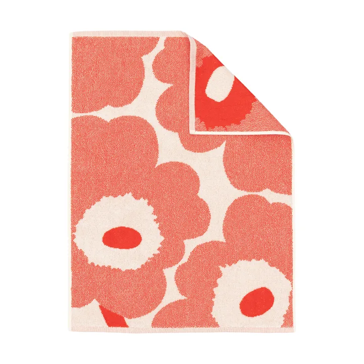 Asciugamano Marimekko Unikko 50x70 cm - Off white-orange red - Marimekko