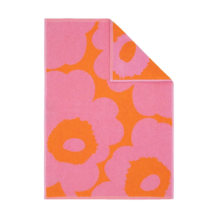 Asciugamano Marimekko Unikko 50x70 cm - Orange-pink - Marimekko