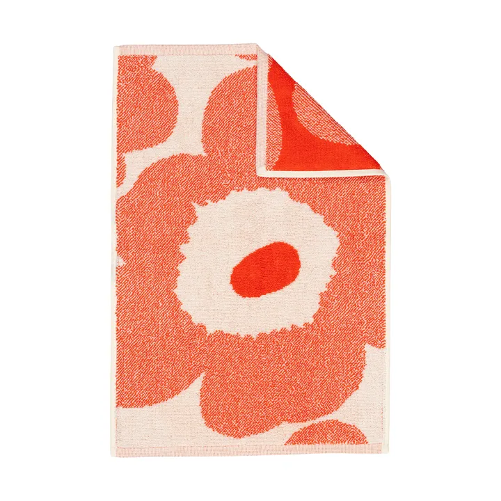 Asciugamano ospite Marimekko Unikko 32x50 cm - Off white-orange red - Marimekko