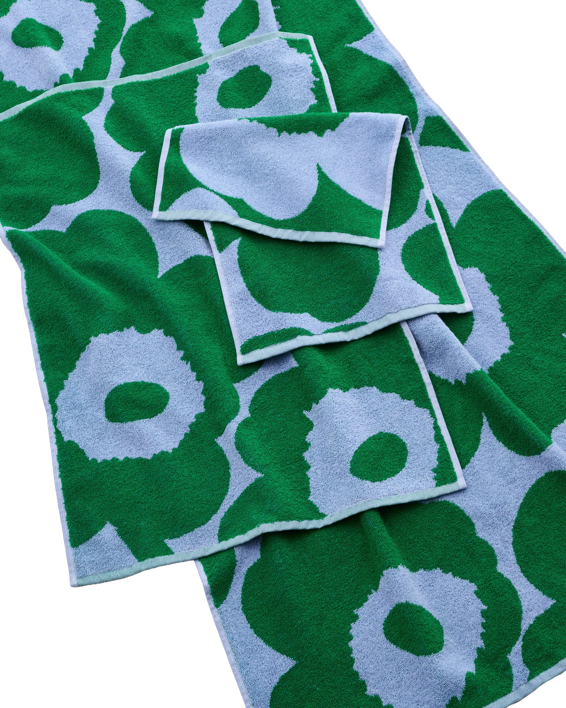 Asciugamano ospite Unikko 30x50 cm, Azzurro-verde Marimekko