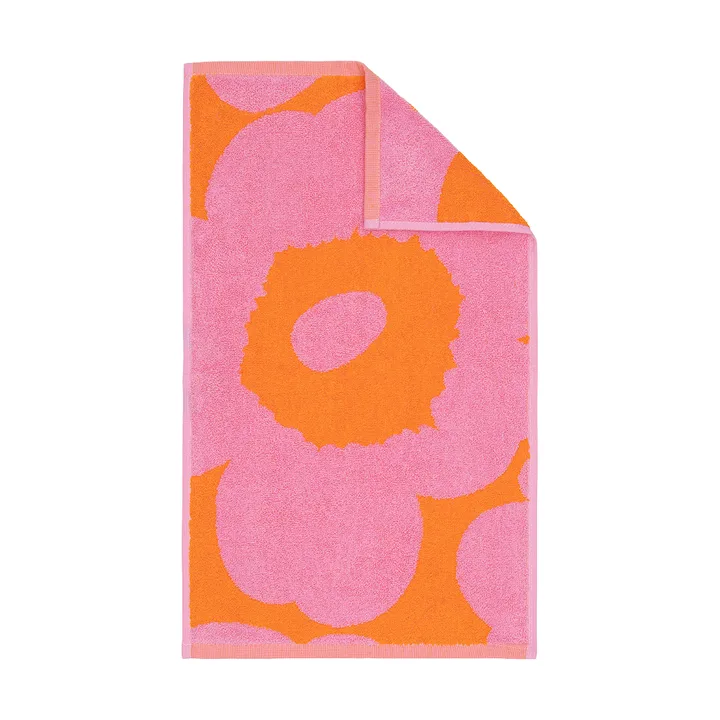 Asciugamano ospite Unikko 30x50 cm - Orange-pink - Marimekko