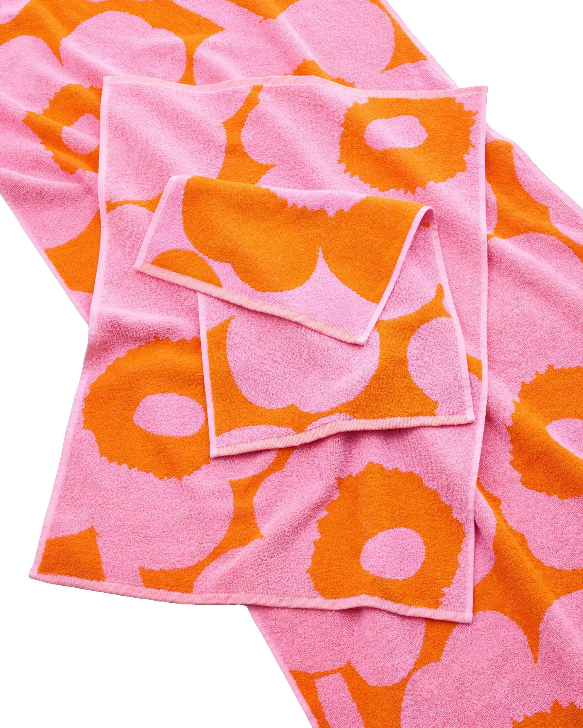 Asciugamano ospite Unikko 30x50 cm, Orange-pink Marimekko