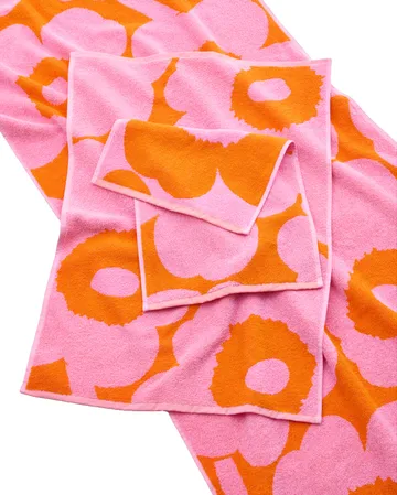 Asciugamano ospite Unikko 30x50 cm - Orange-pink - Marimekko