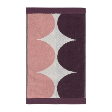 Asciugamano ospiti Härkä 50x30 - bianco-rosa-rosso - Marimekko