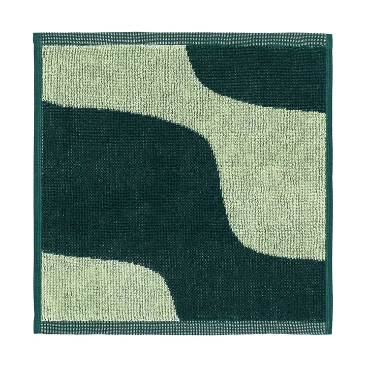 Asciugamano piccolo Marimekko Taifuuni 30x30 cm - Pear-dark green - Marimekko