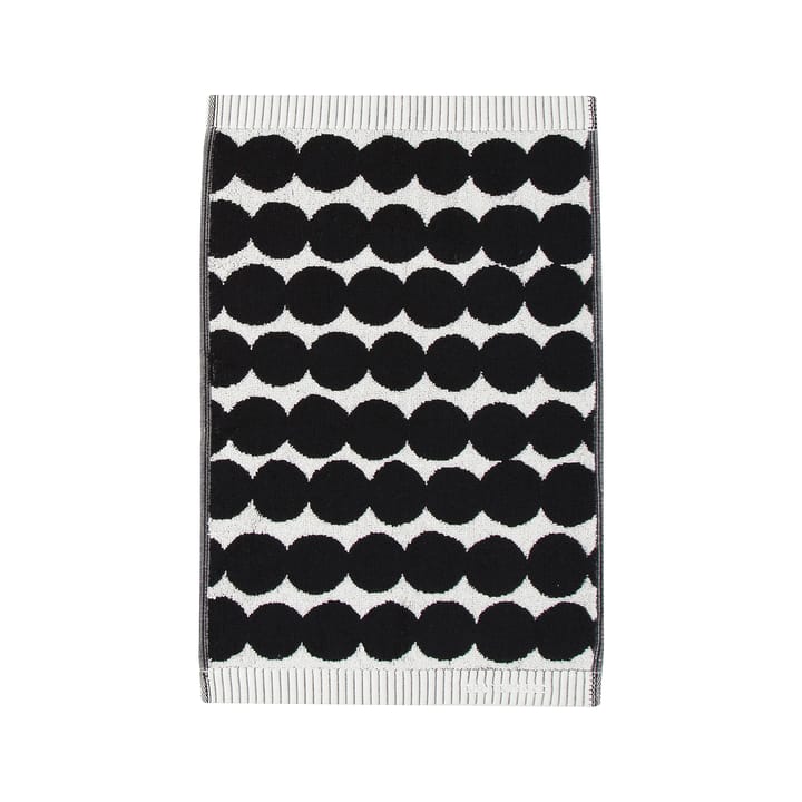 Asciugamano Räsymatto nero - asciugamano ospite, 30x50 cm - Marimekko