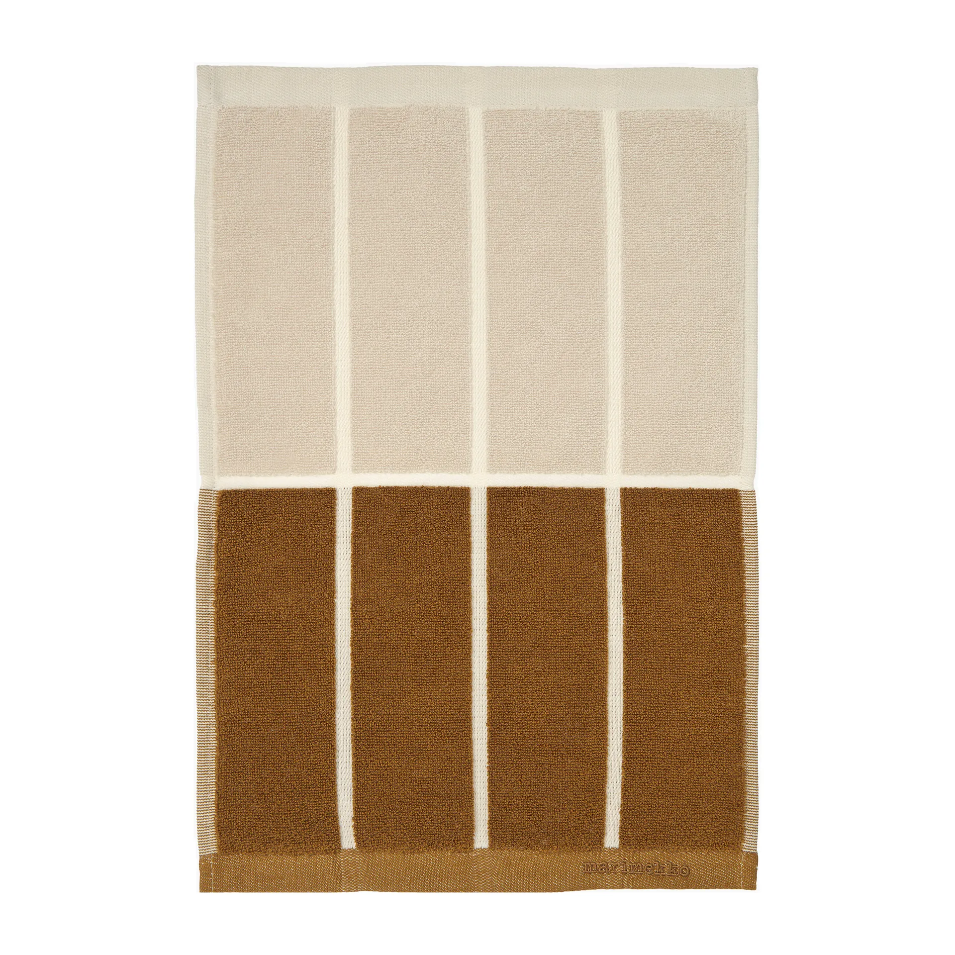 Asciugamano Tiiliskivi 30x50 cm, Grigio scuro-marrone-beige Marimekko