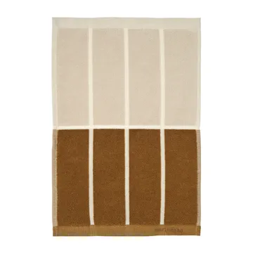 Asciugamano Tiiliskivi 30x50 cm - Grigio scuro-marrone-beige - Marimekko
