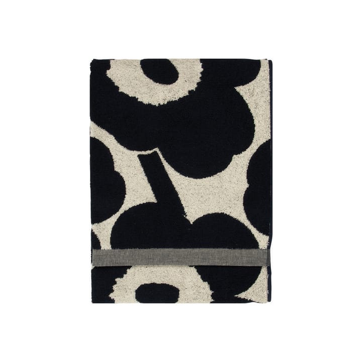 Asciugamano Unikko bianco naturale-blu scuro, 70x150 cm Marimekko