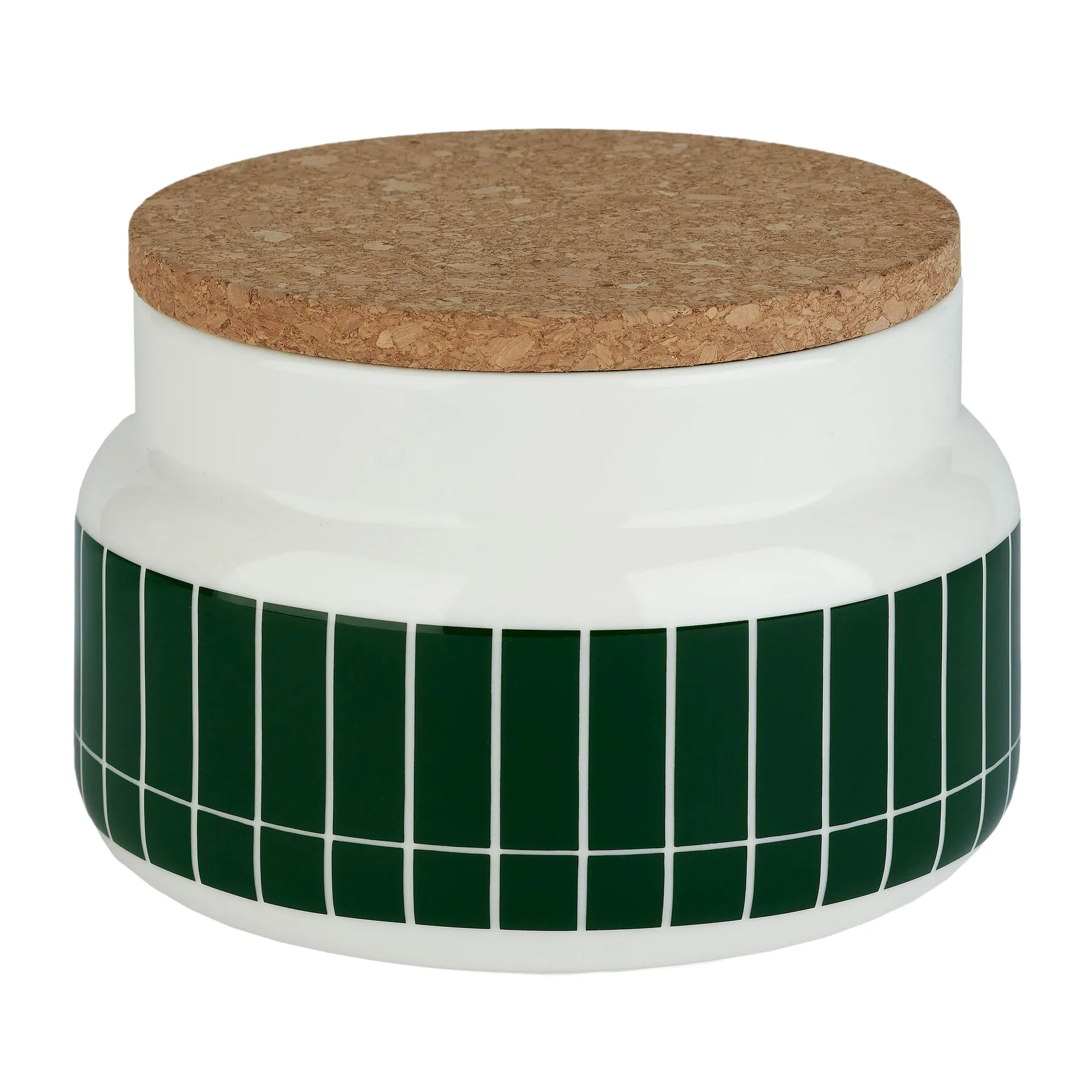 Barattolo Tiiliskivi 0,7 L, Bianco-verde scuro Marimekko