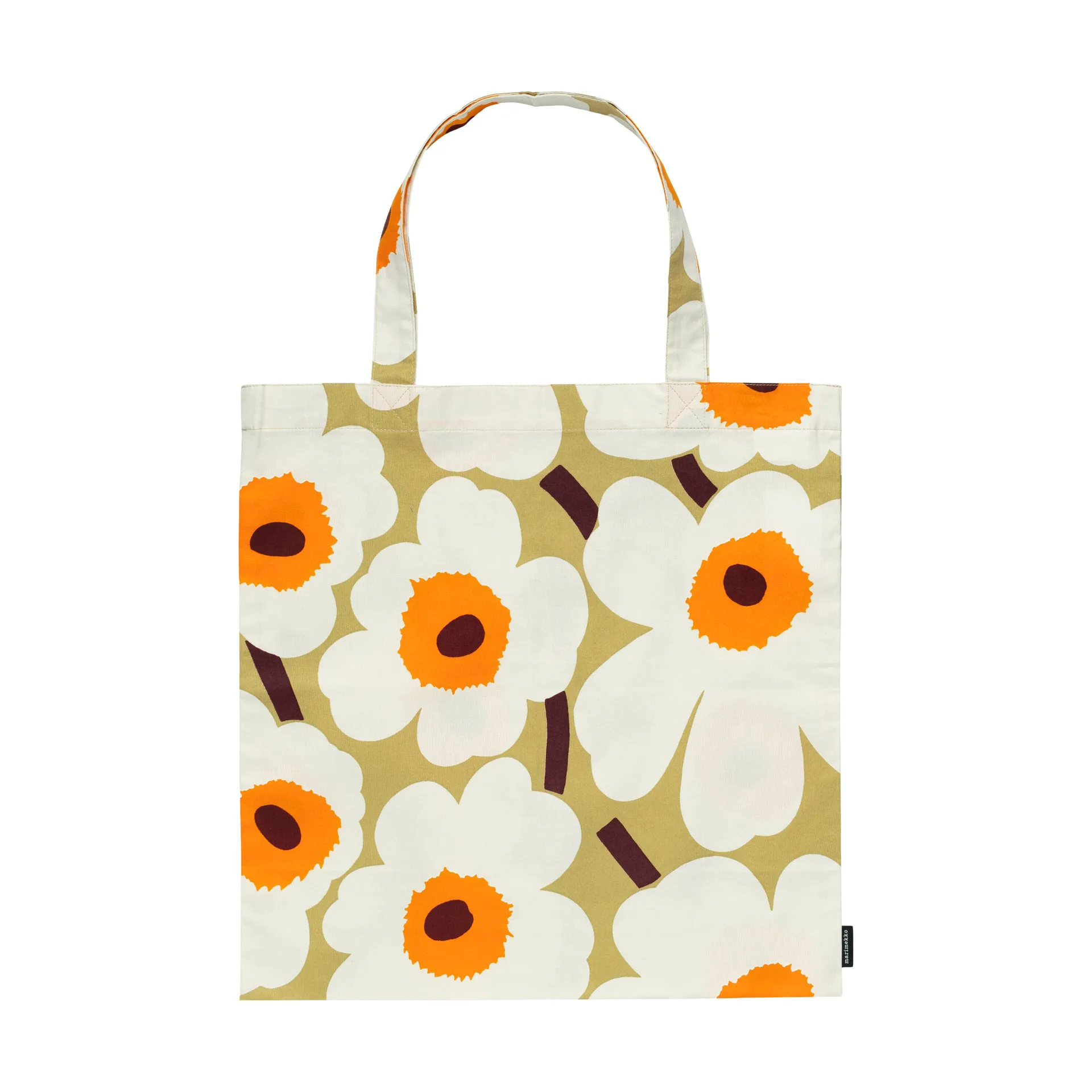Borsa Marimekko Pieni Unikko 44x43 cm, Beige-bianco Marimekko