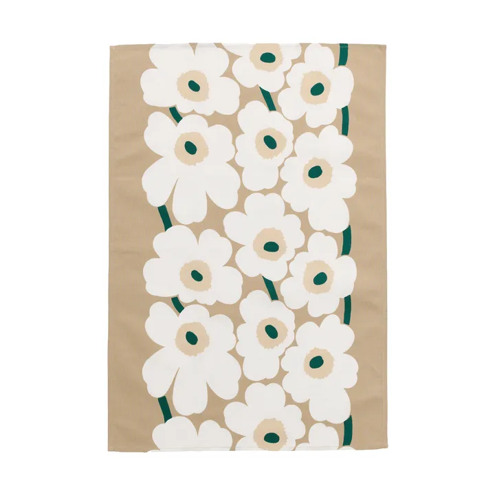 Canovaccio cucina Marimekko Unikko 47x70 cm - Sand-white-hay-emerald - Marimekko