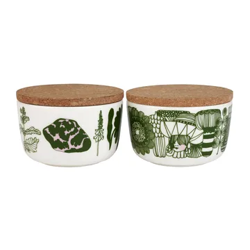 Ciotola Elokuun Varjot 2,5 dl confezione da 2 - Bianco - verde - rosa - Marimekko