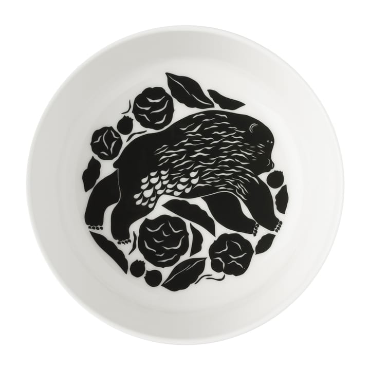 Ciotola Karhuemo 4 dl, Bianco-verde scuro Marimekko