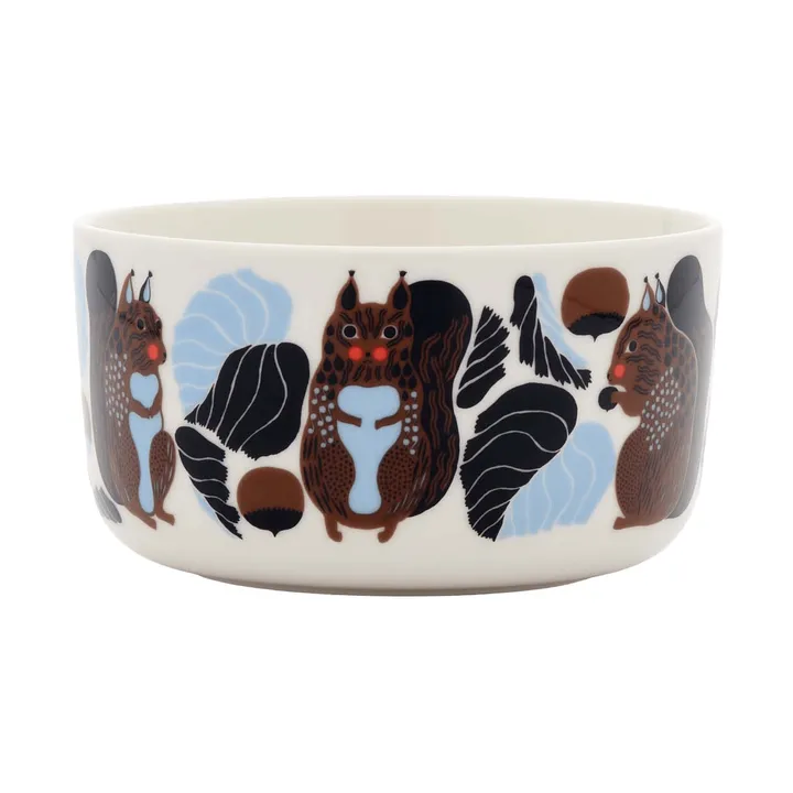 Ciotola Kurre 5 dl - White-brown-black-light blue - Marimekko