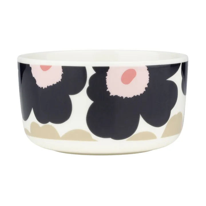 Ciotola Marimekko Unikko 5 dl - Off white-charcoal-sand-pink - Marimekko