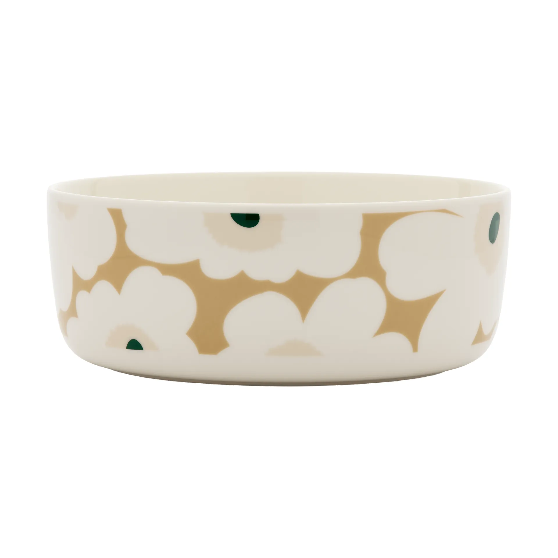 Ciotola Unikko 1,5 l, White-beige-light sand-dark green Marimekko