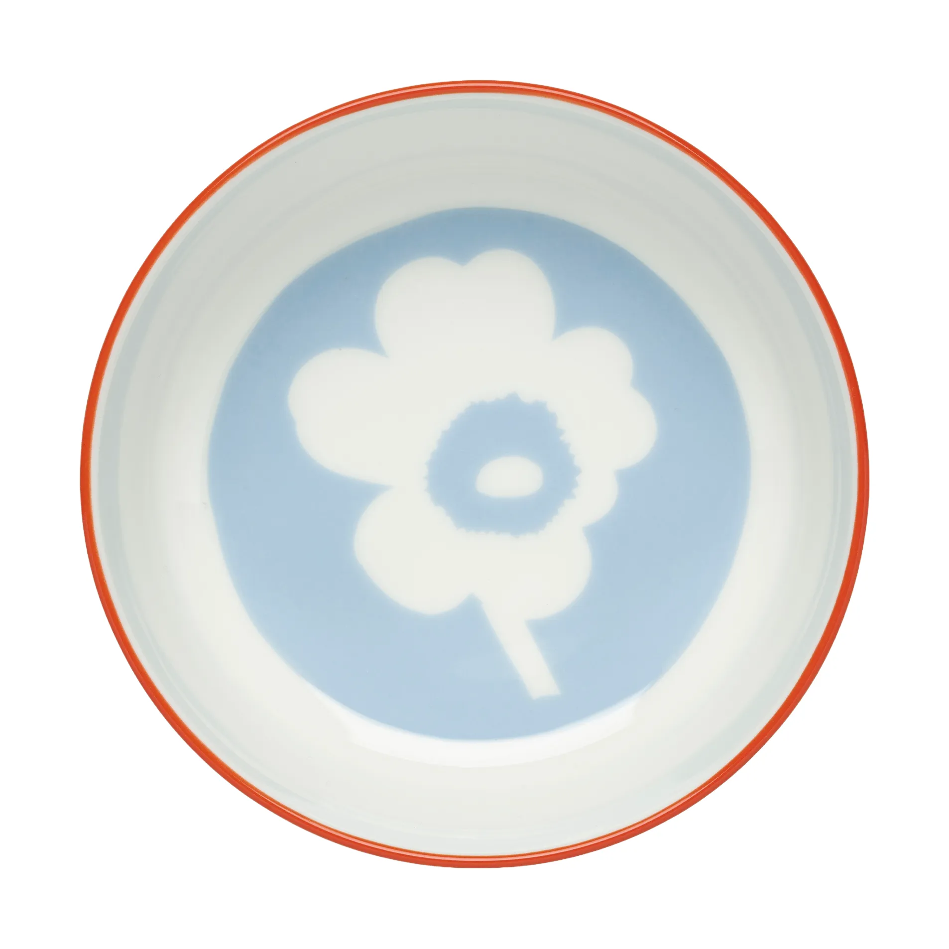 Ciotola Unikko 4 dl, White-light blue-orange red Marimekko