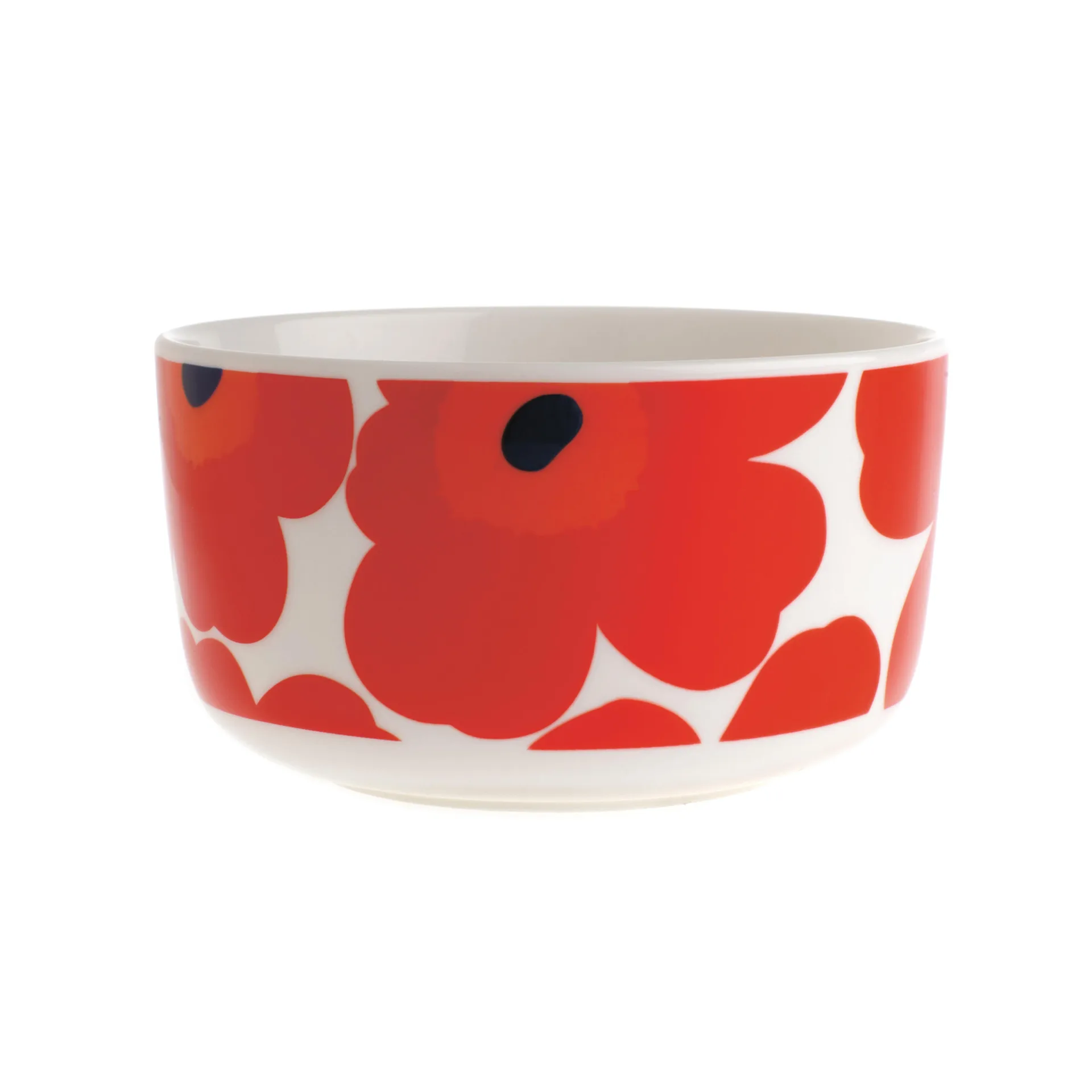 Ciotola Unikko 5 dl, rosso-bianco Marimekko