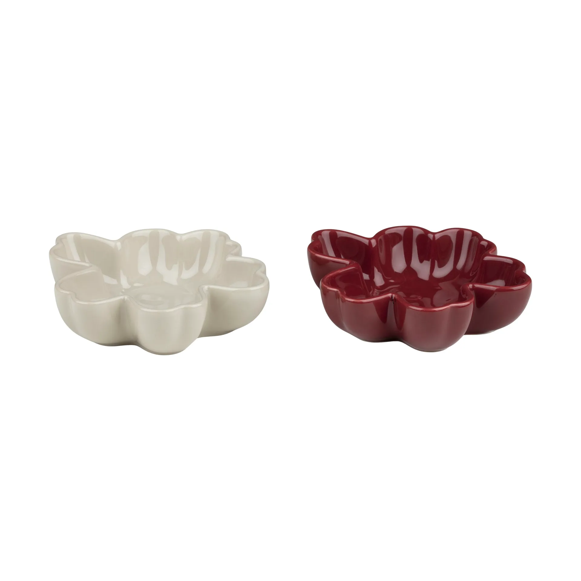 Ciotola Unikko Shape Ø11 cm 2 pezzi, Bordeaux-stoneware Marimekko