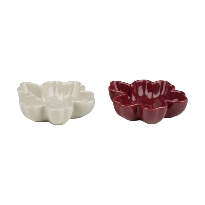 Ciotola Unikko shape Ø11 cm 2 pezzi - Bordeaux-stoneware - Marimekko