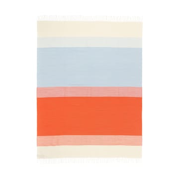 Coperta Hennika 120x180 cm - Orange-bianco-azzurro - Marimekko