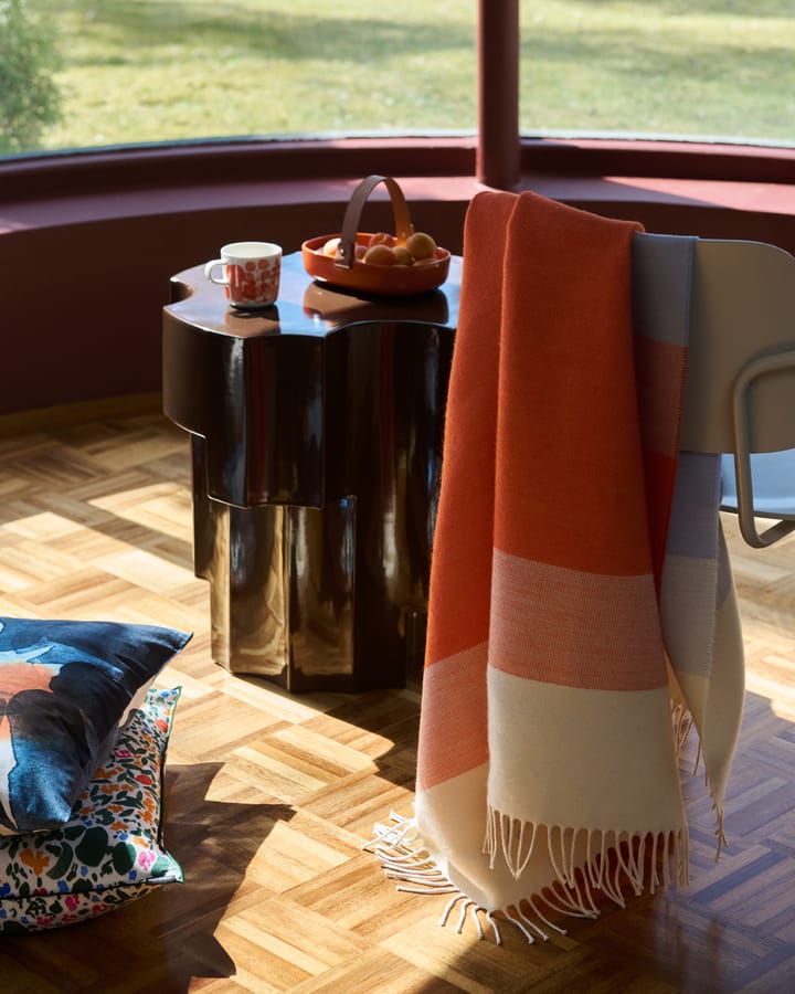 Coperta Hennika 120x180 cm, Orange-bianco-azzurro Marimekko