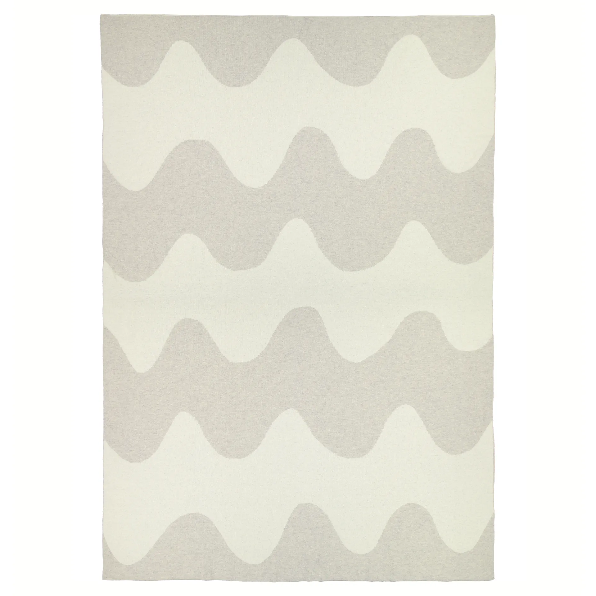 Coperta intrecciata Lokki 130x180 cm, beige-bianco Marimekko