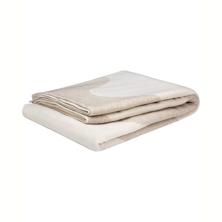 Coperta intrecciata Lokki 130x180 cm, beige-bianco Marimekko