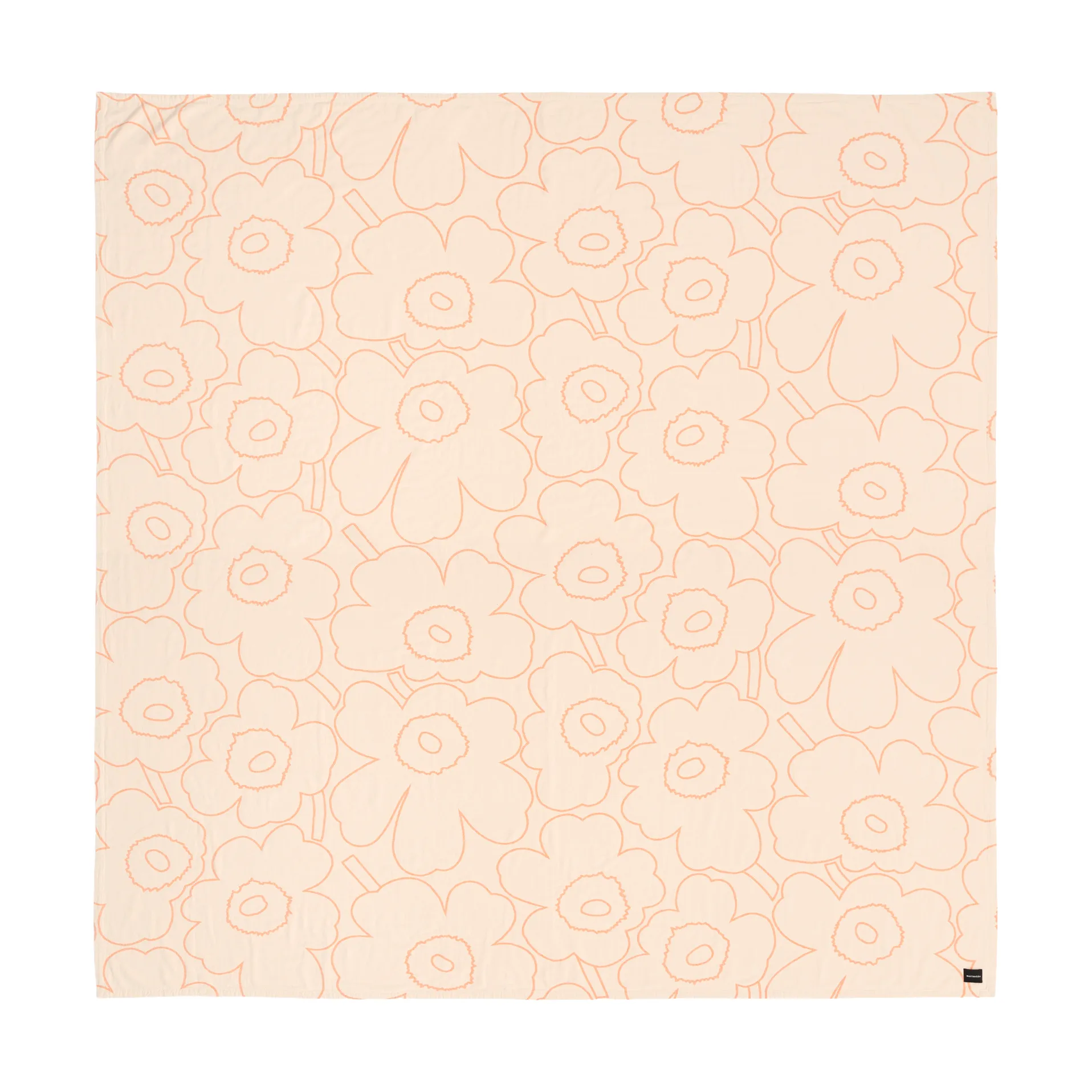 Coperta Piirto Unikko 260x260 cm, Beige Marimekko