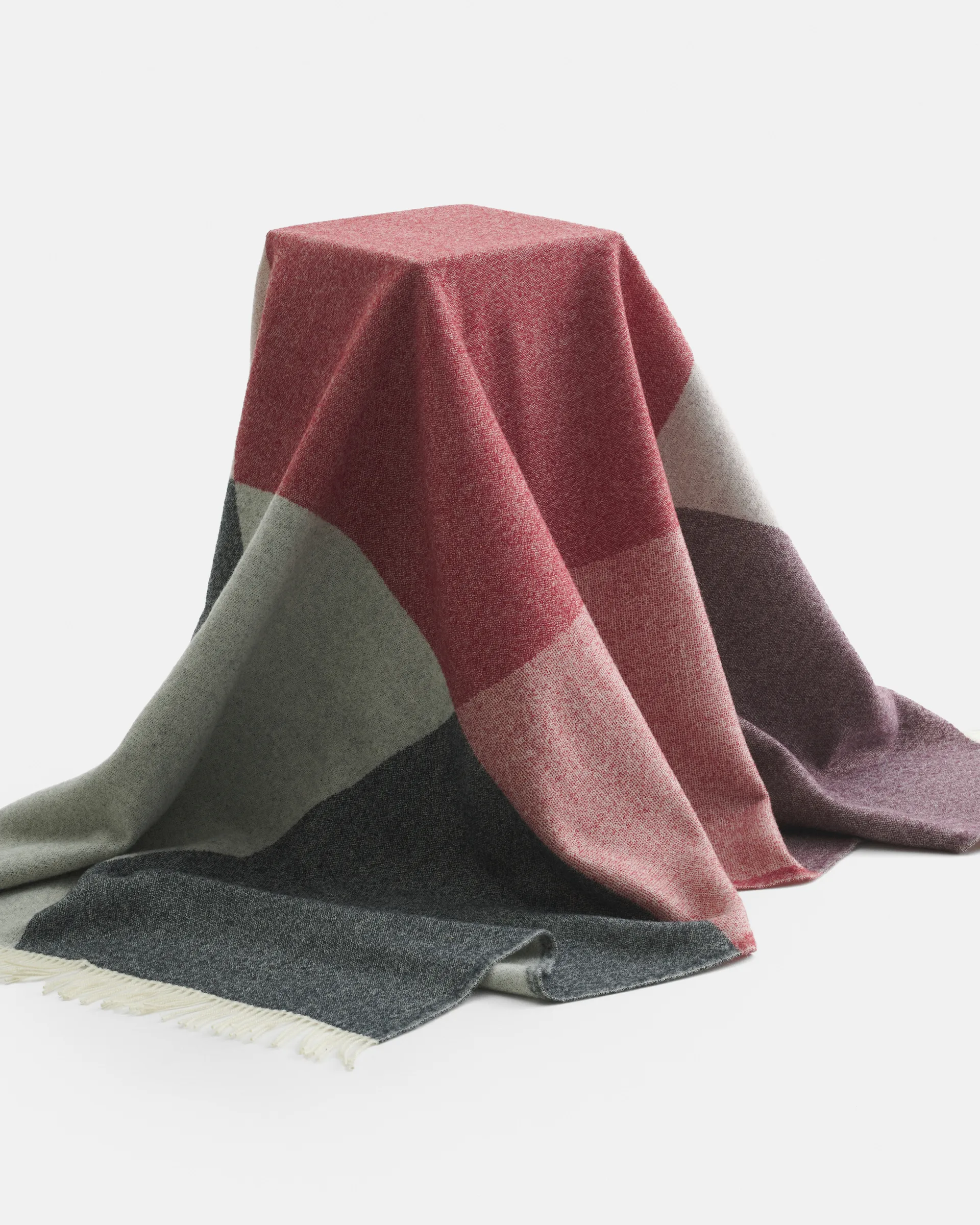 Coperta Sambara 140x180 cm, Off white-red-brown Marimekko