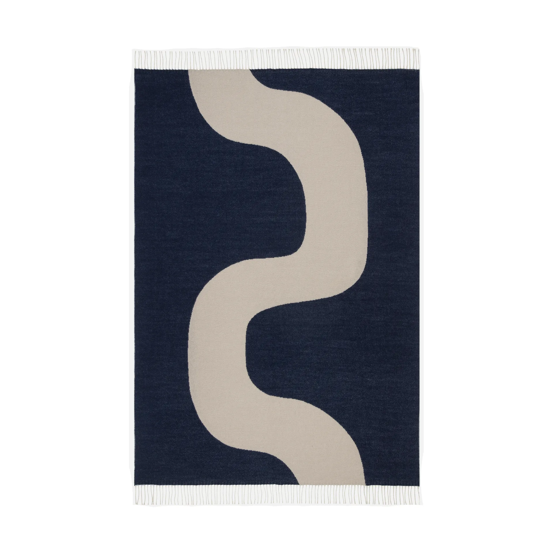 Coperta Seireeni 130x180 cm, Off white-dark blue Marimekko