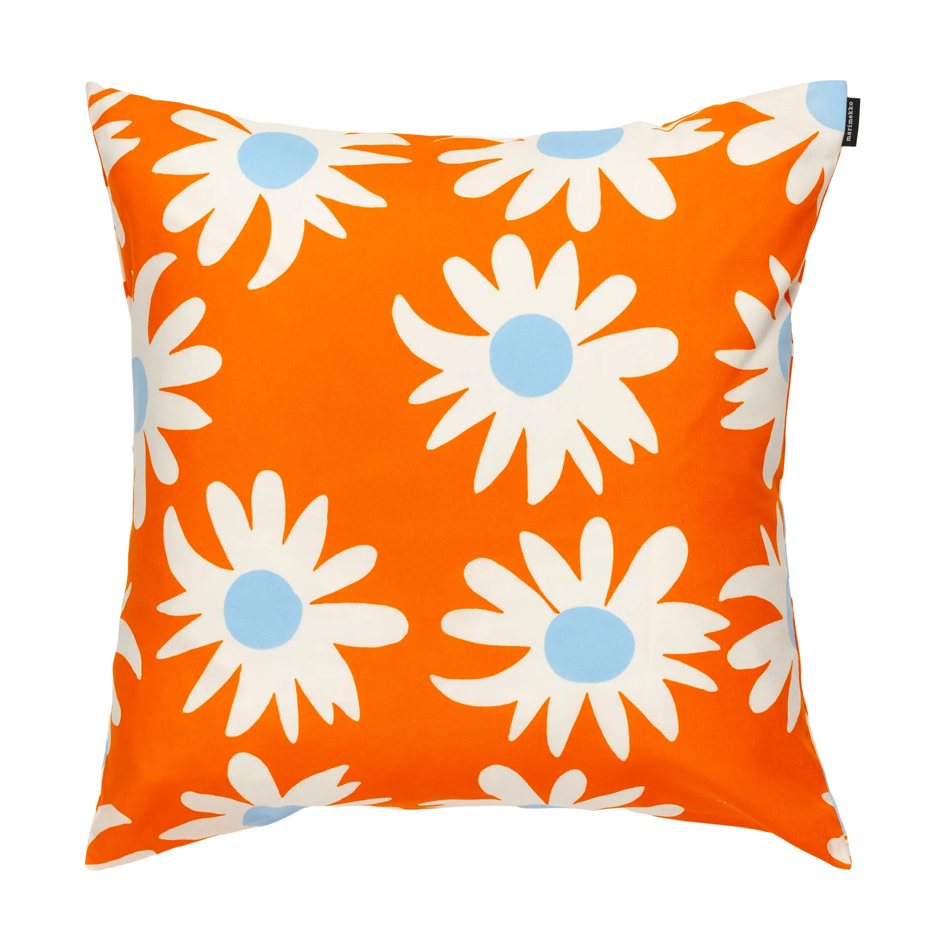 Copricuscino Rakastaa ei rakasta 50x50 cm, Arancio-Off-Bianco-Azzurro Marimekko