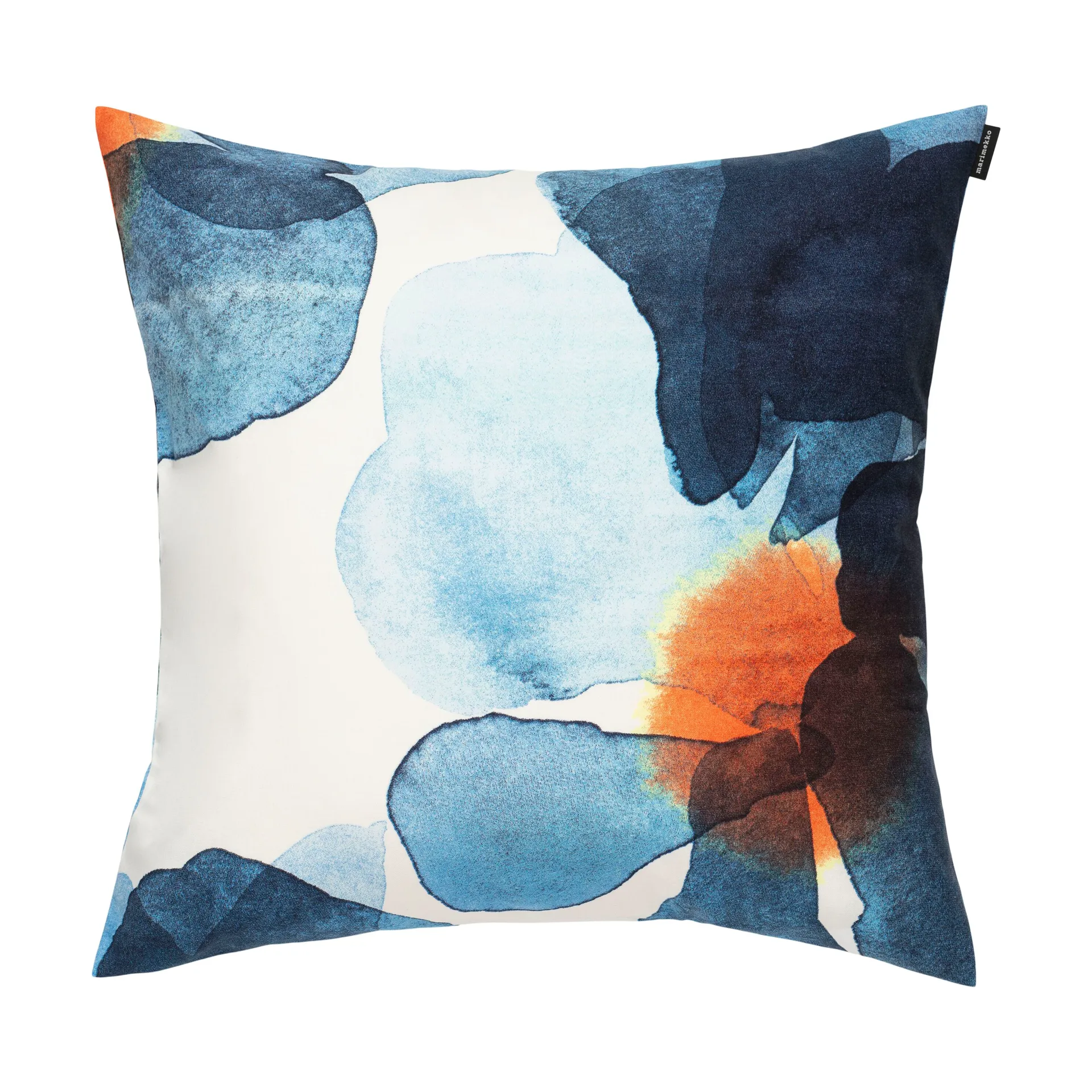 Copricuscino Valssi 50x50 cm, Bianco-blu scuro-Arancio Marimekko